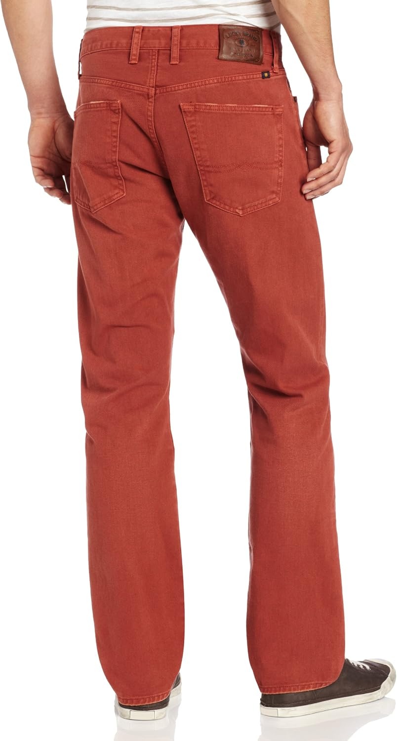 image:imageLucky Brand Mens 121 Heritage Slim JeanBarn Red