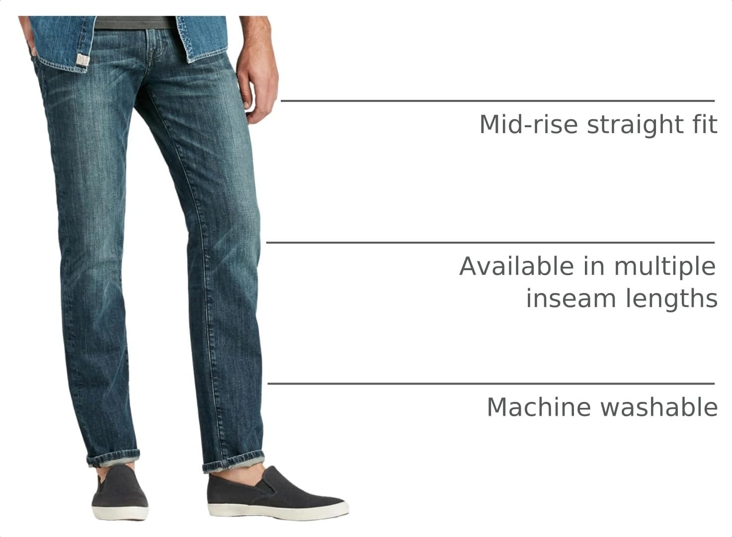 image:imageLucky Brand Mens 221 Original StraightLeg JeanBlue Gold