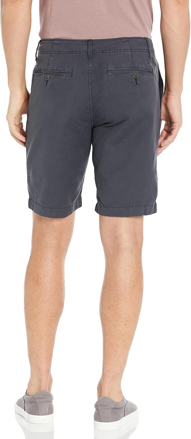image:imageLucky Brand Mens 9 Laguna Linen Flat Front ShortParisian Night