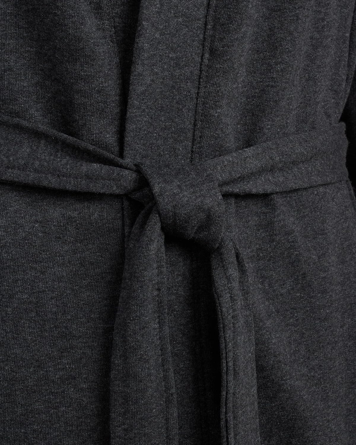 image:imageLucky Brand Mens Bathrobe Cotton Blend Knit Shawl Collar Long House Robe Relaxed Confidence for Downtime Clean Wrap Neckline Design Warm Breathable Coverage from Morning to NightCharcoal Heather