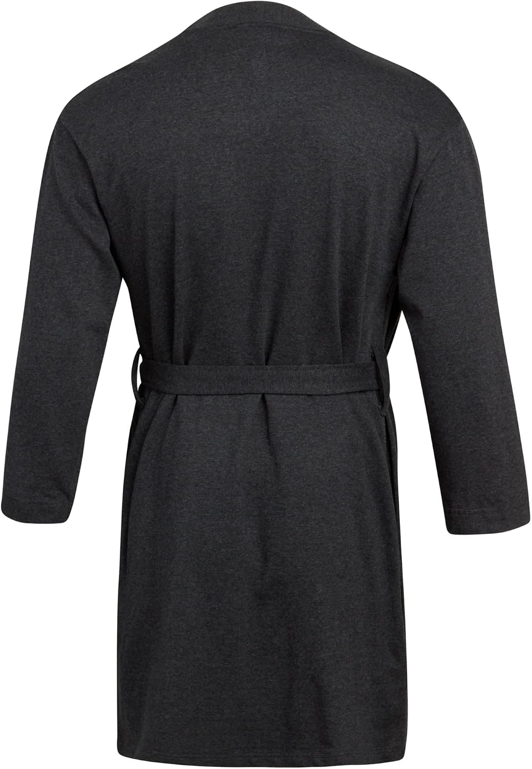 image:imageLucky Brand Mens Bathrobe Cotton Blend Knit Shawl Collar Long House Robe Relaxed Confidence for Downtime Clean Wrap Neckline Design Warm Breathable Coverage from Morning to NightCharcoal Heather