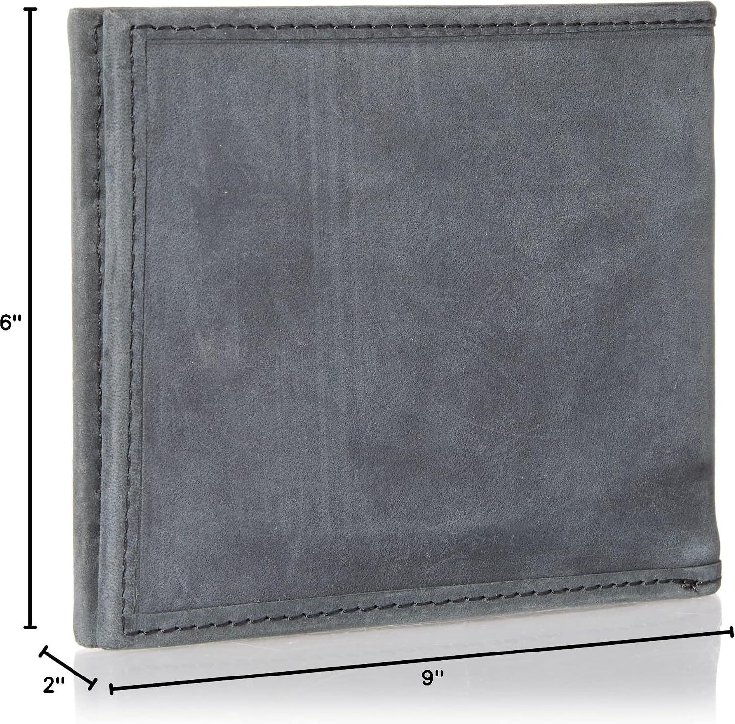 image:imageLucky Brand Mens Bifold and LFold Wallet ID Window Card Slots Genuine Leather Organization StylishFlag Embossed Leather Black