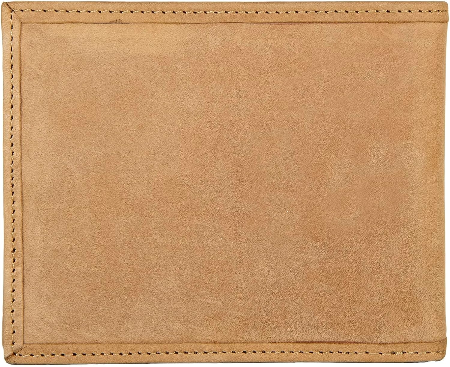 image:imageLucky Brand Mens Bifold and LFold Wallet ID Window Card Slots Genuine Leather Organization StylishFlag Embossed Leather Tan