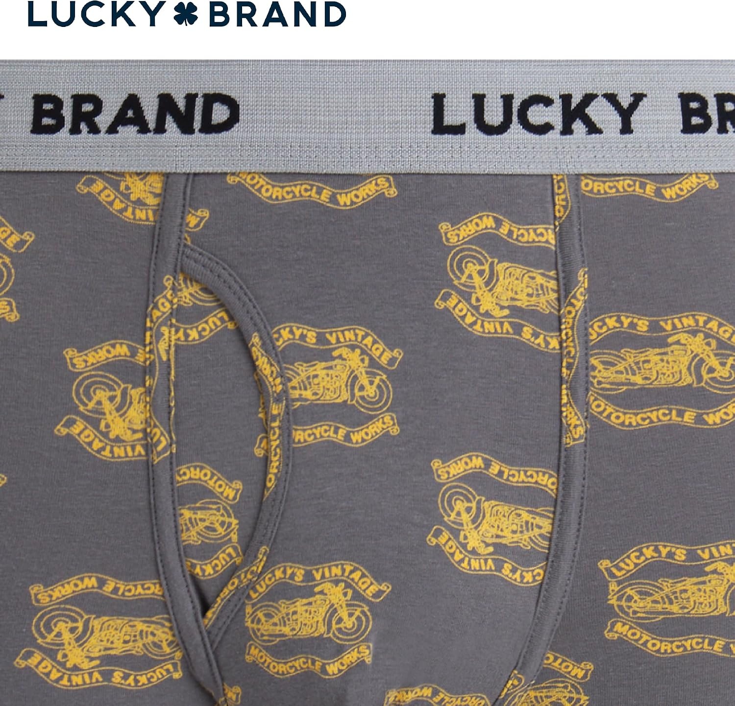 image:imageLucky Brand Mens Boxer Briefs 3 Pack Soft Stretch Casual Mens Underwear with Functional Fly Pouch Boxers S2XL Breathable Fabric Blend Promotes Airflow and Lasting Shape Flexible Fit Adapts to Your Everyday MovementsIndigoSmoked Pearl PrintCharcoal Grey