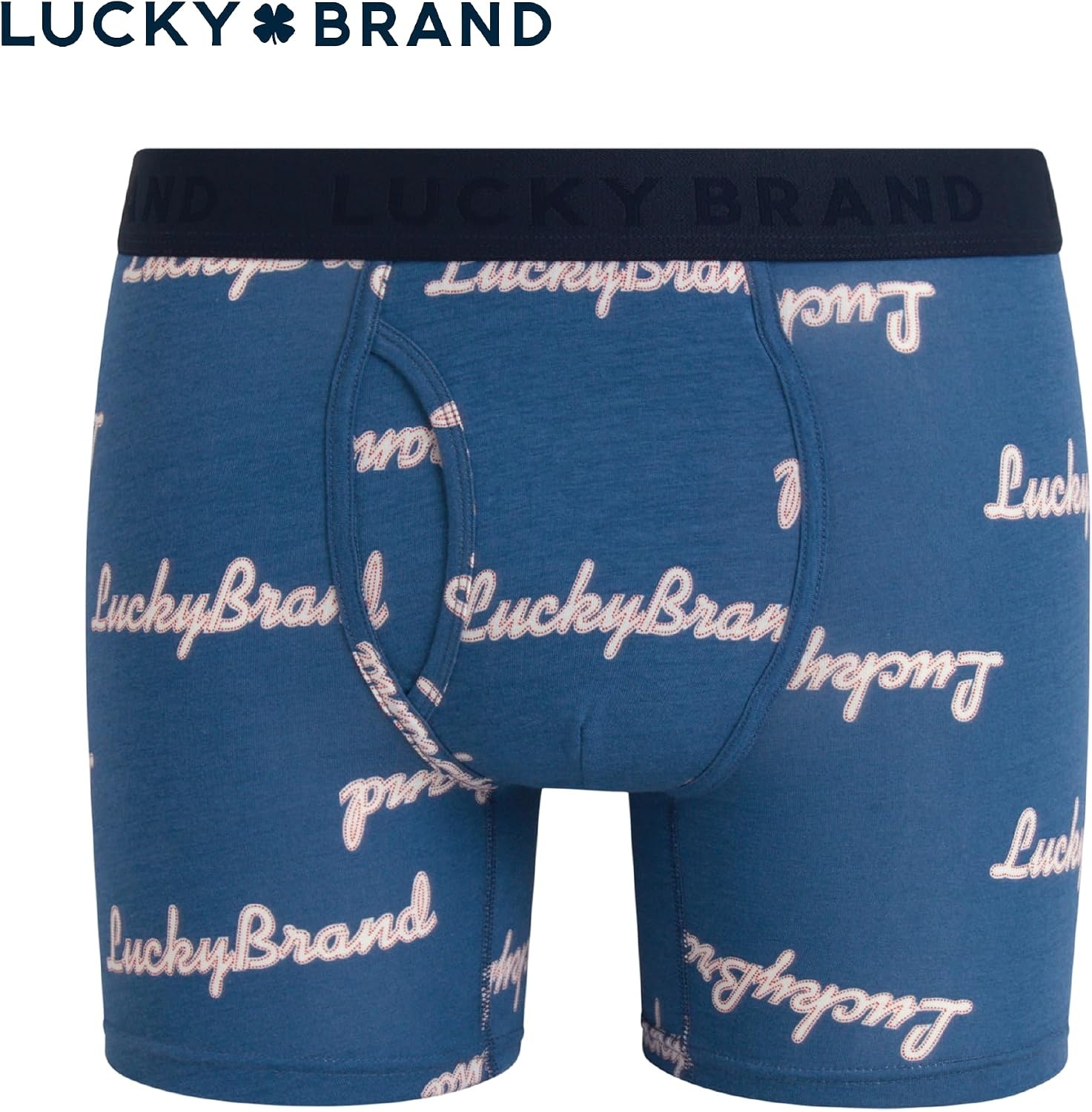 image:imageLucky Brand Mens Boxer Briefs 3 Pack Soft Stretch Casual Mens Underwear with Functional Fly Pouch Boxers S2XL Breathable Fabric Blend Promotes Airflow and Lasting Shape Flexible Fit Adapts to Your Everyday MovementsMood IndigoVintage Indigo PrintCharcoal Grey Heather