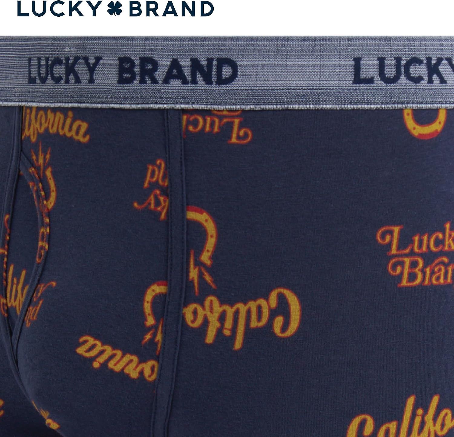 image:imageLucky Brand Mens Boxer Briefs 3 Pack Soft Stretch Casual Mens Underwear with Functional Fly Pouch Boxers S2XL Breathable Fabric Blend Promotes Airflow and Lasting Shape Flexible Fit Adapts to Your Everyday MovementsRed OchreIndigo PrintVintage Indigo