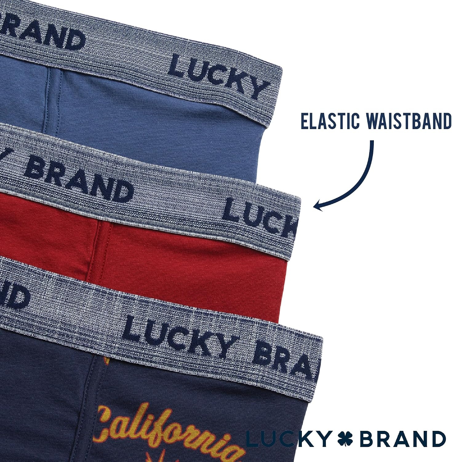 image:imageLucky Brand Mens Boxer Briefs 3 Pack Soft Stretch Casual Mens Underwear with Functional Fly Pouch Boxers S2XL Breathable Fabric Blend Promotes Airflow and Lasting Shape Flexible Fit Adapts to Your Everyday MovementsRed OchreIndigo PrintVintage Indigo