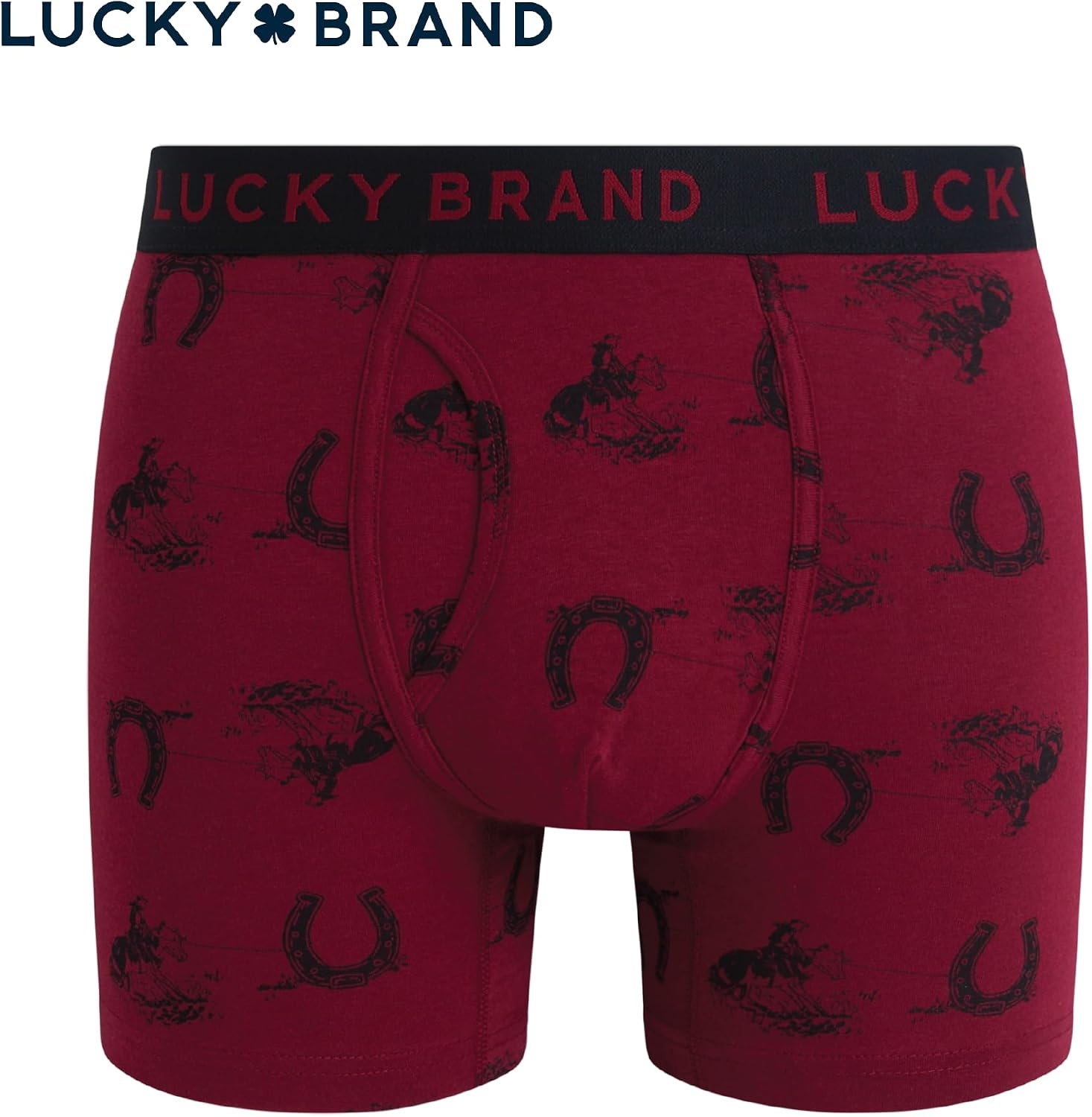 image:imageLucky Brand Mens Boxer Briefs 3 Pack Soft Stretch Casual Mens Underwear with Functional Fly Pouch Boxers S2XL Breathable Fabric Blend Promotes Airflow and Lasting Shape Flexible Fit Adapts to Your Everyday MovementsJet BlackTibetan Red PrintDark Olive Heather