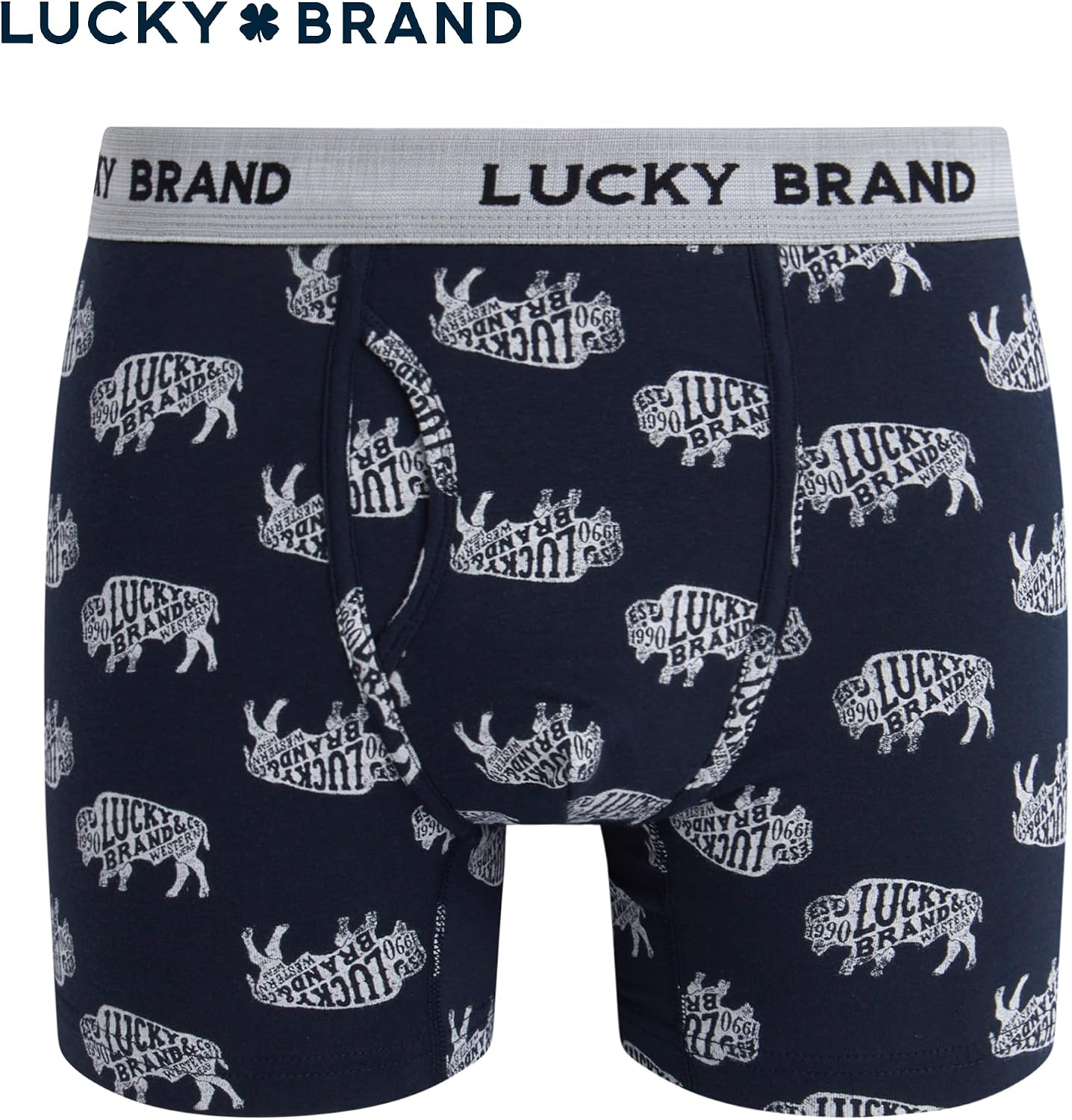 image:imageLucky Brand Mens Boxer Briefs 3 Pack Soft Stretch Casual Mens Underwear with Functional Fly Pouch Boxers S2XL Breathable Fabric Blend Promotes Airflow and Lasting Shape Flexible Fit Adapts to Your Everyday MovementsIndigo HeatherShadow BlackTibetan Red