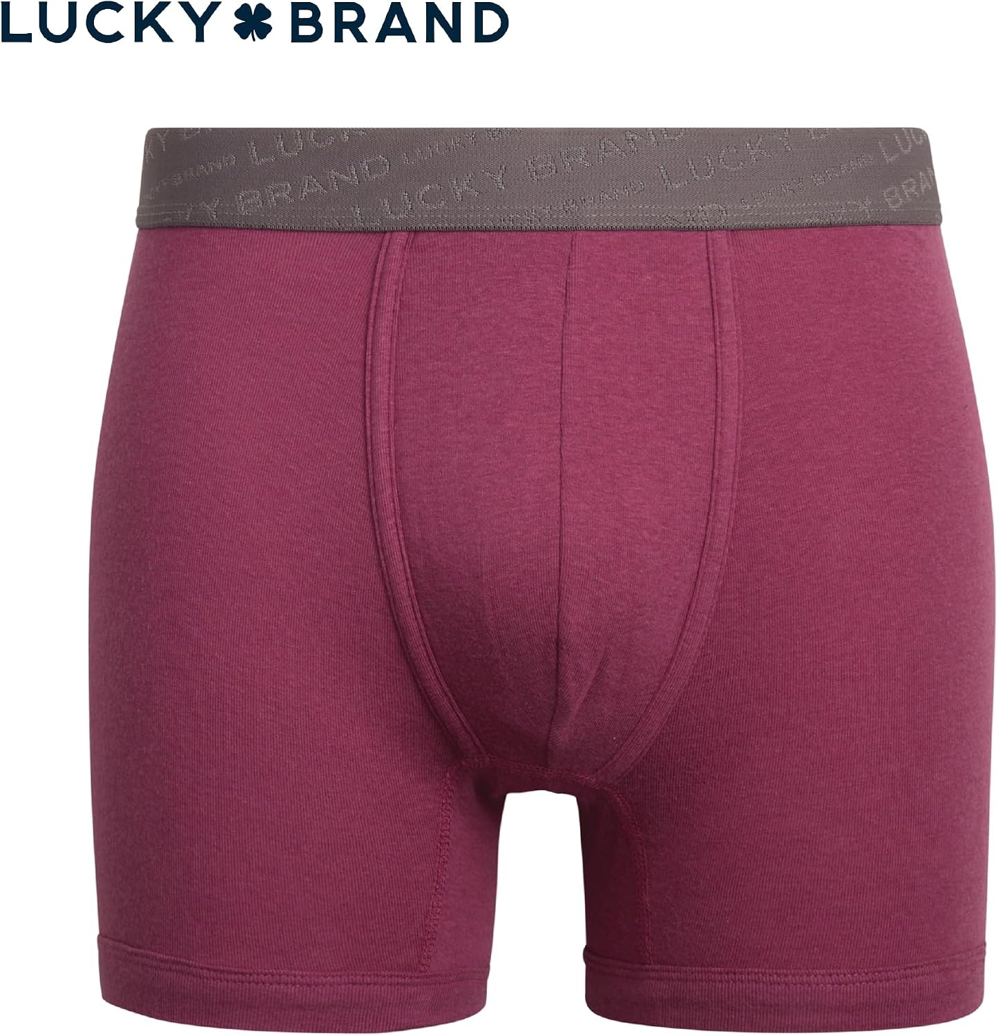 image:imageLucky Brand Mens Boxer Briefs 3 Pack Soft Stretch Cotton Boxer Briefs for Men w Contour Pouch 5 Inseam Mens UnderwearEclipsePurpleLight Blue