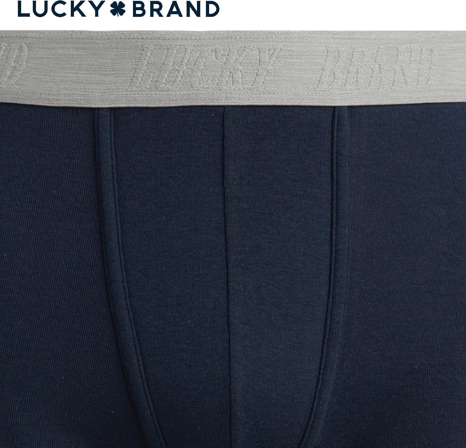 image:imageLucky Brand Mens Boxer Briefs 3 Pack Soft Stretch Cotton Boxer Briefs for Men w Contour Pouch 5 Inseam Mens UnderwearMood Indigo Blue