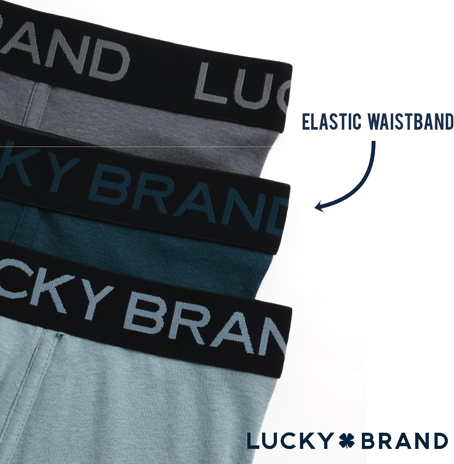 image:imageLucky Brand Mens Boxer Briefs 3 Pack Soft Stretch Cotton Boxer Briefs for Men w Contour Pouch 5 Inseam Mens UnderwearSmoked PearlGreyLead
