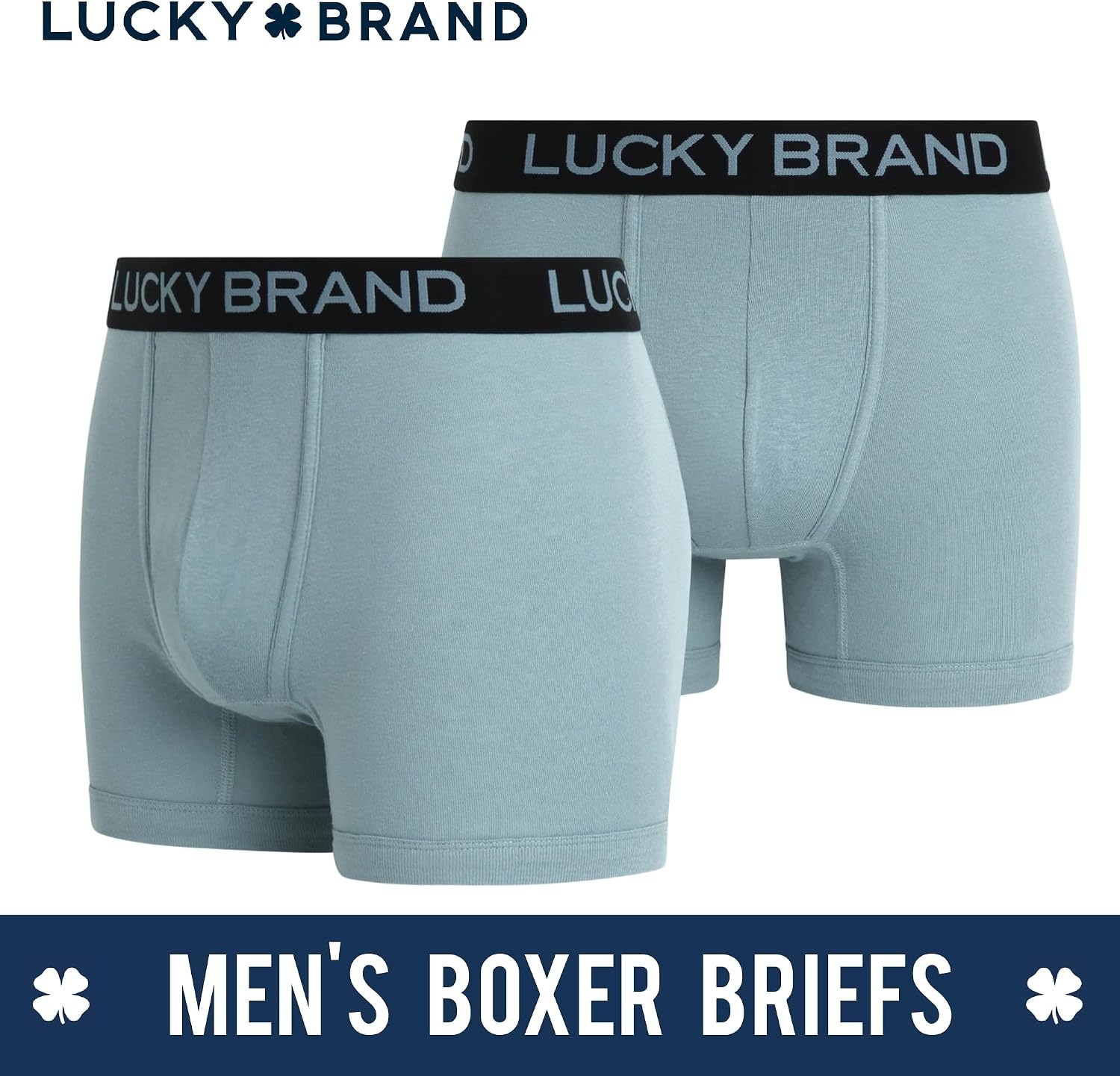 image:imageLucky Brand Mens Boxer Briefs 3 Pack Soft Stretch Cotton Boxer Briefs for Men w Contour Pouch 5 Inseam Mens UnderwearSmoked PearlGreyLead