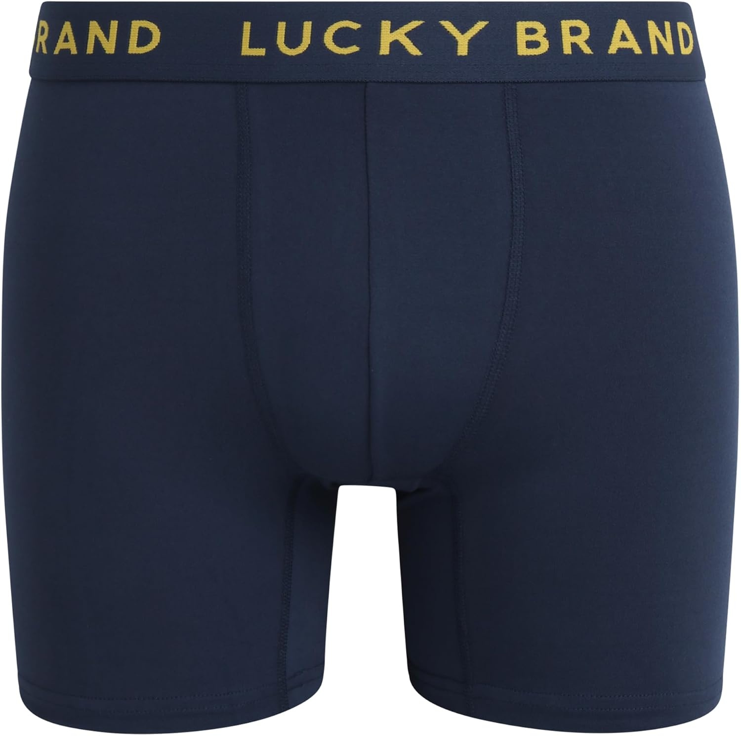 image:imageLucky Brand Mens Boxer Briefs  4 Pack Athletic Boxer Briefs for Men Soft Stretch Mens Underwear with Pouch 6 InseamMoon IndigoGreenVintage Indigo PrintMood Indigo