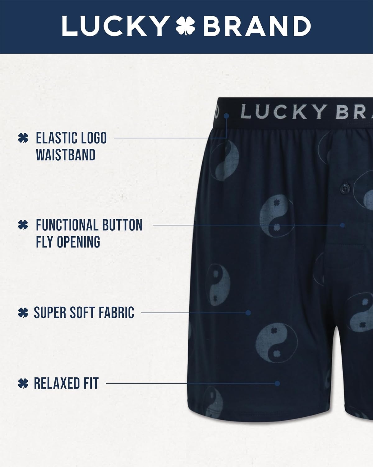 image:imageLucky Brand Mens Boxer Briefs 4 Pack Soft Knit Underwear with Button Fly Smooth Support That Keeps Up with Your Day Breathable Fabric Constructed Built for Everyday ComfortBlackHeather GreyJet