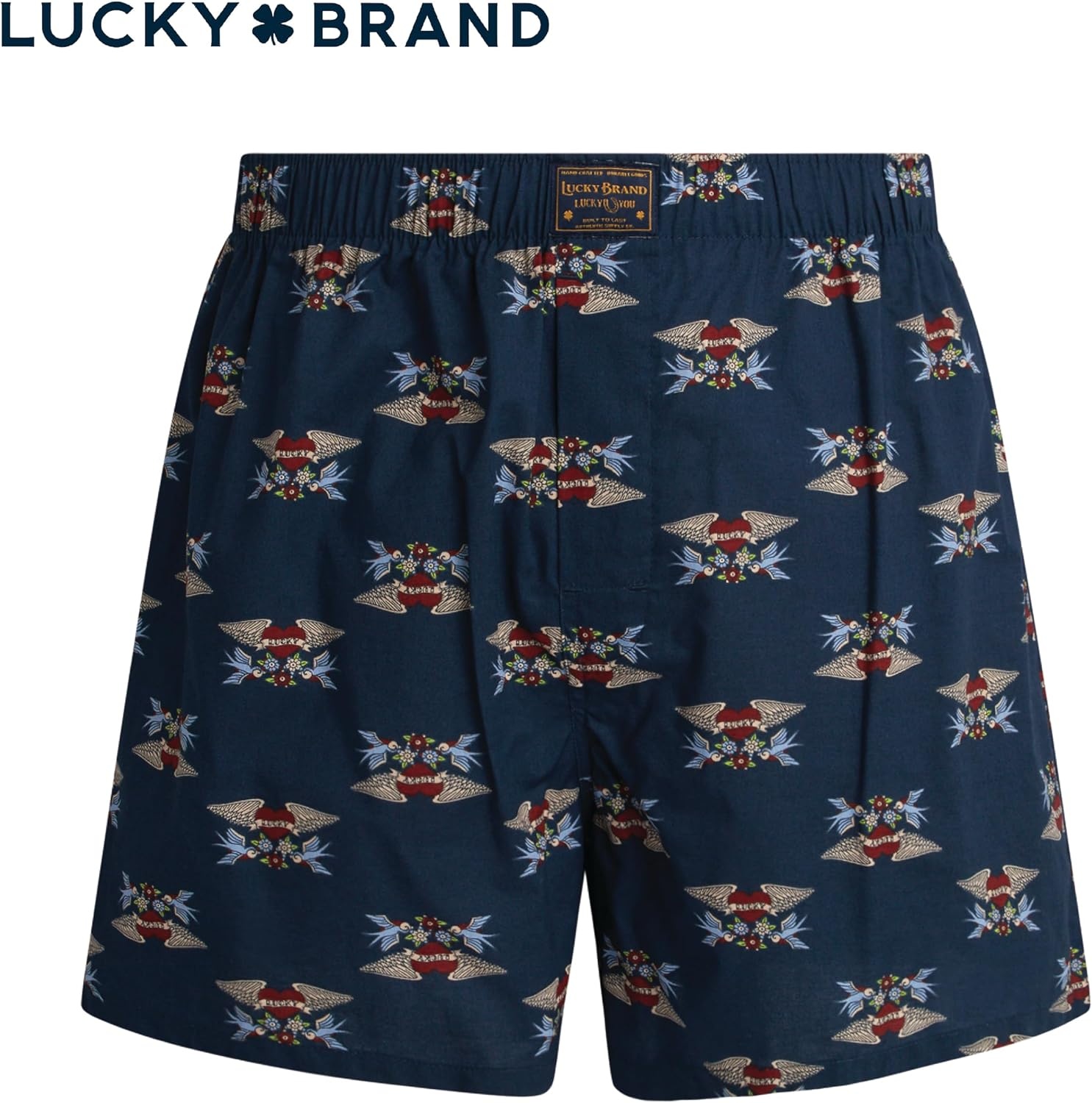 image:imageLucky Brand Mens Boxer Shorts 6 Pack Soft Cotton Relaxed Fit 4 Inseam Mens Underwear Boxers with Functional FlyMarsala RedIndigo PrintPlaid
