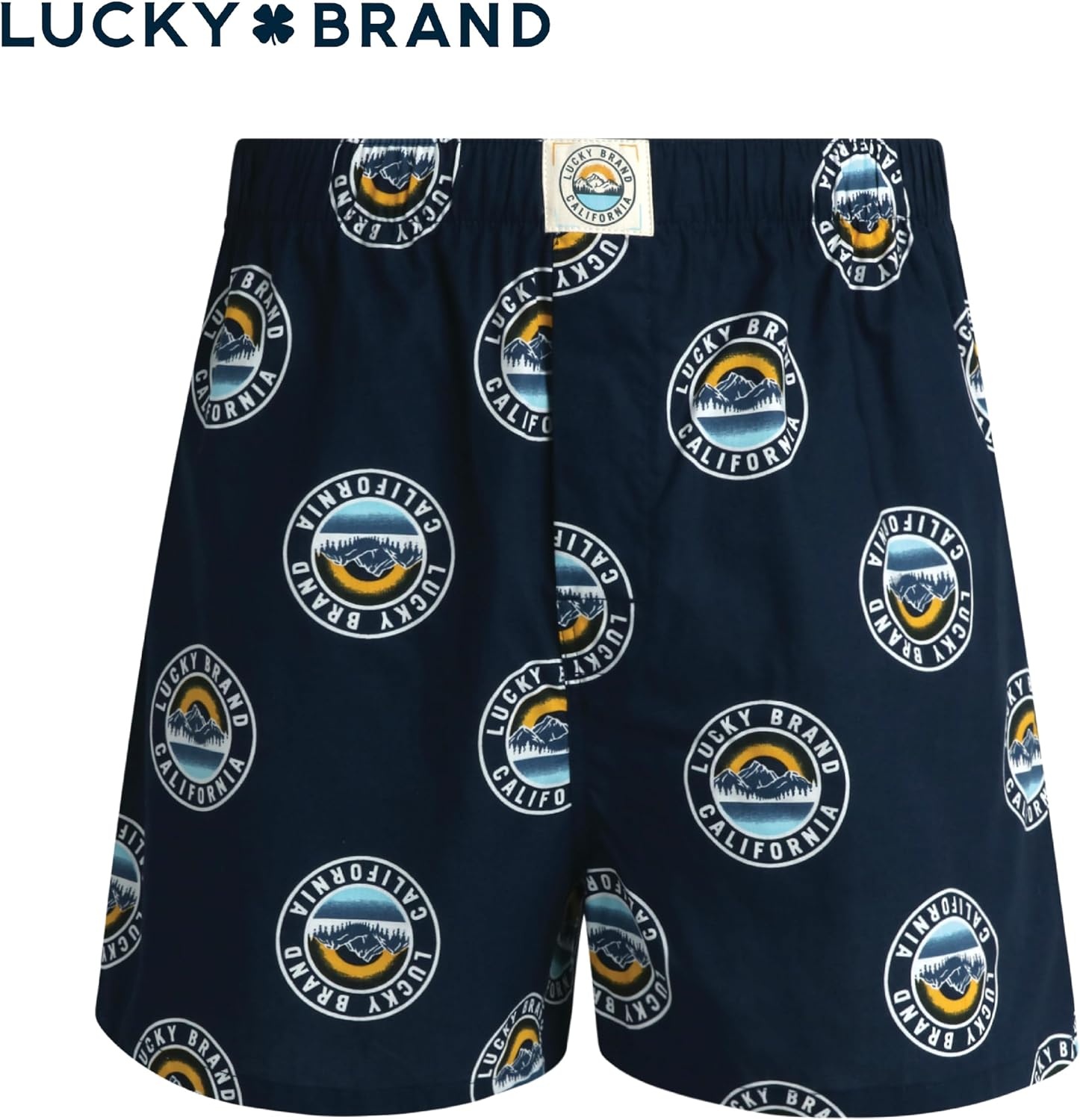 image:imageLucky Brand Mens Boxer Shorts 6 Pack Soft Cotton Relaxed Fit 4 Inseam Mens Underwear Boxers with Functional FlyPlaidMood IndigoSea Angel