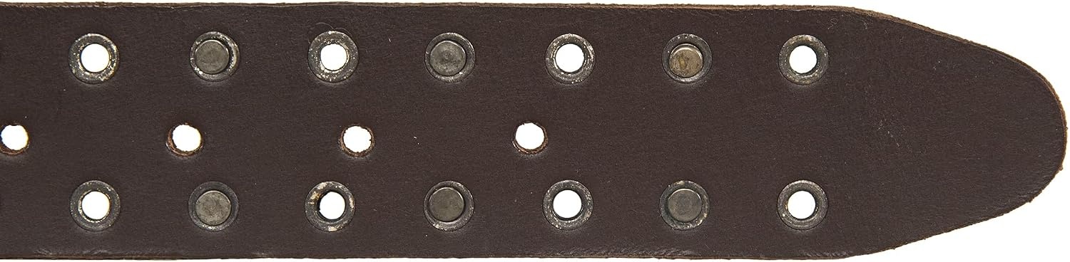 image:imageLucky Brand Mens Genuine Leather Belt Classic Casual Everyday Western American Heritage Metal BuckleGrommet and Stud Brown