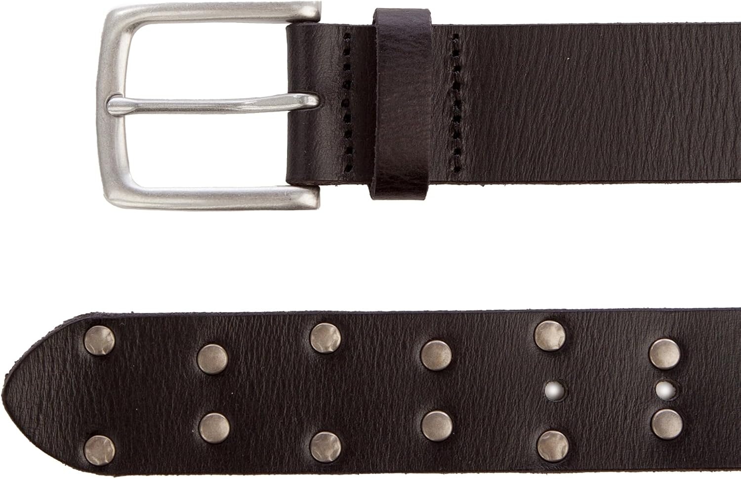 image:imageLucky Brand Mens Genuine Leather Belt Classic Casual Everyday Western American Heritage Metal BuckleStudded Black