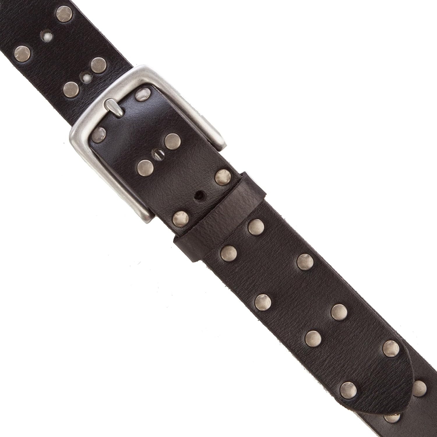image:imageLucky Brand Mens Genuine Leather Belt Classic Casual Everyday Western American Heritage Metal BuckleStudded Black