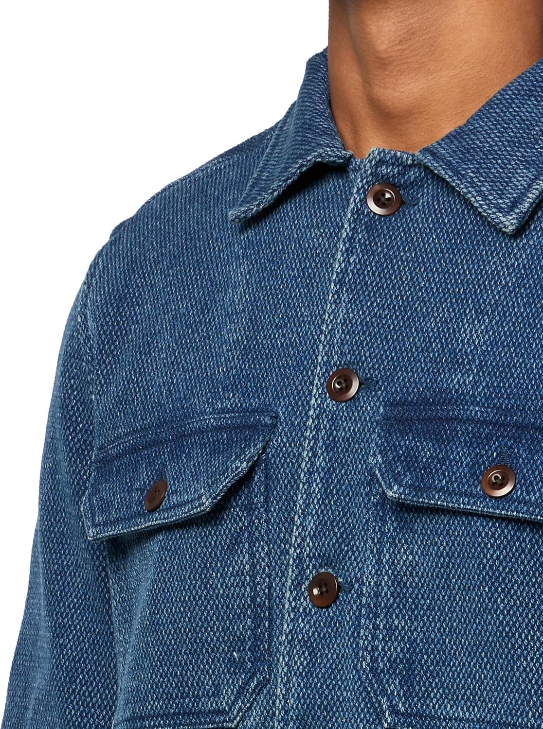 image:imageLucky Brand Mens Indigo Basket Weave JacketIndigo