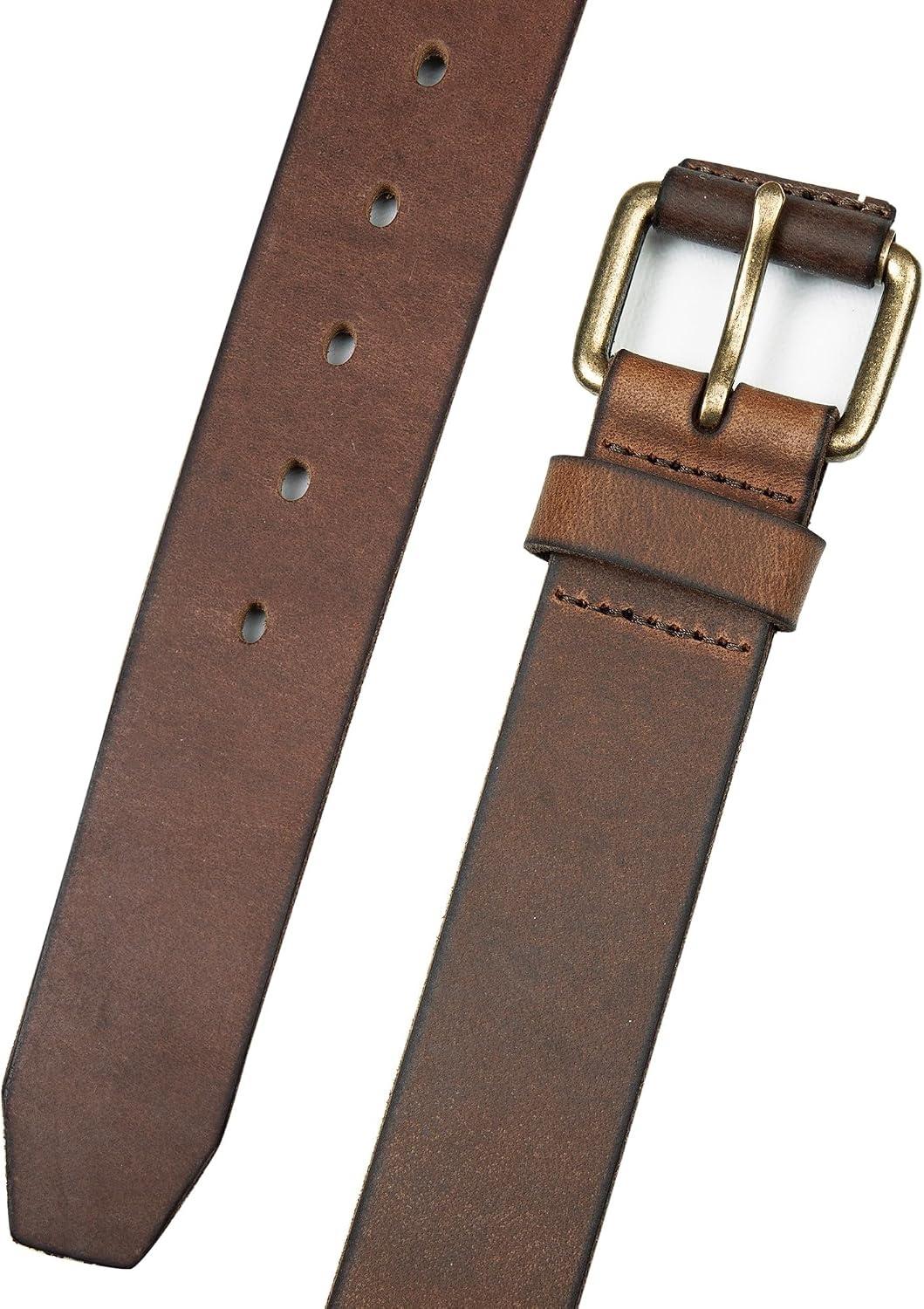 image:imageLucky Brand Mens Jeans Leather Belt Classic Casual Dress Everyday American Heritage Genuine Leather Metal BuckleCovered Roller Dark Brown