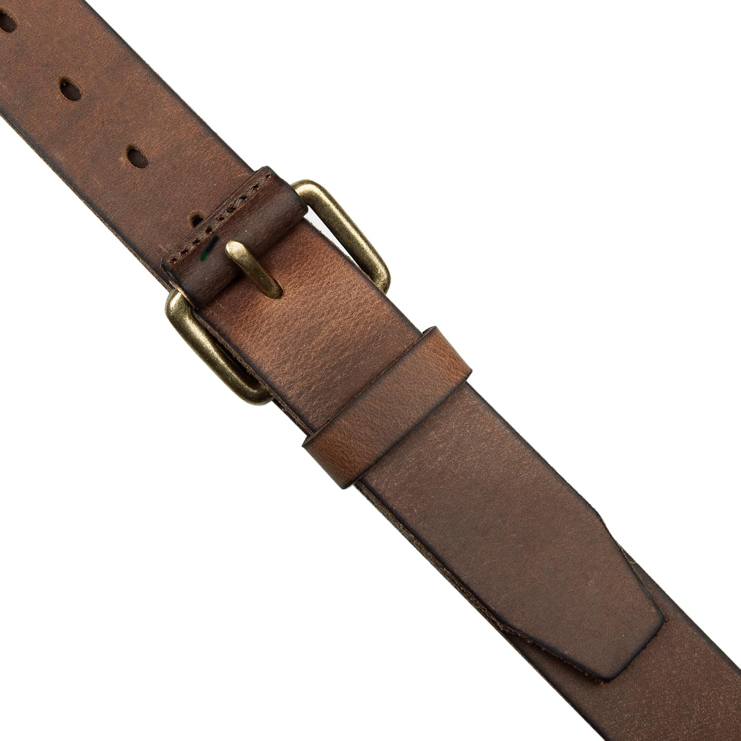 image:imageLucky Brand Mens Jeans Leather Belt Classic Casual Dress Everyday American Heritage Genuine Leather Metal BuckleCovered Roller Dark Brown