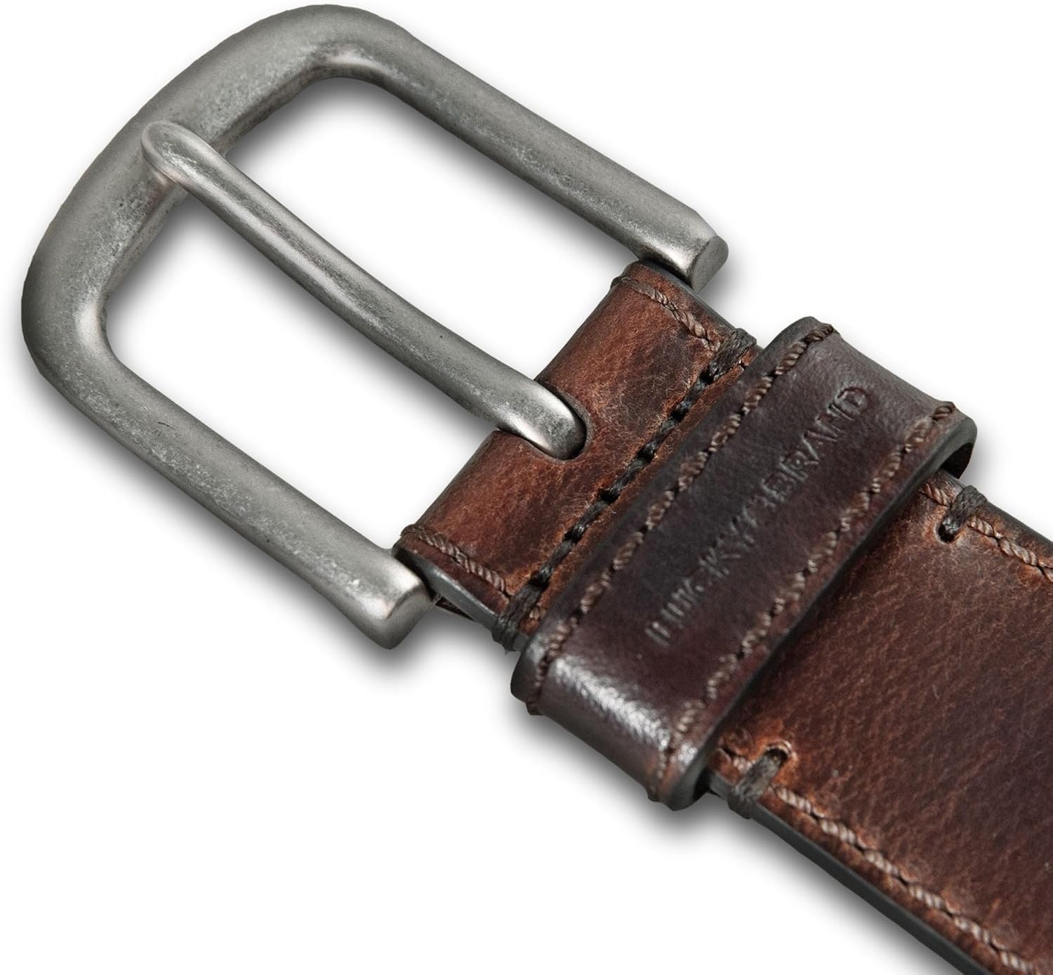 image:imageLucky Brand Mens Jeans Leather Belt Classic Casual Dress Everyday American Heritage Genuine Leather Metal BuckleDistressed Leather Brown