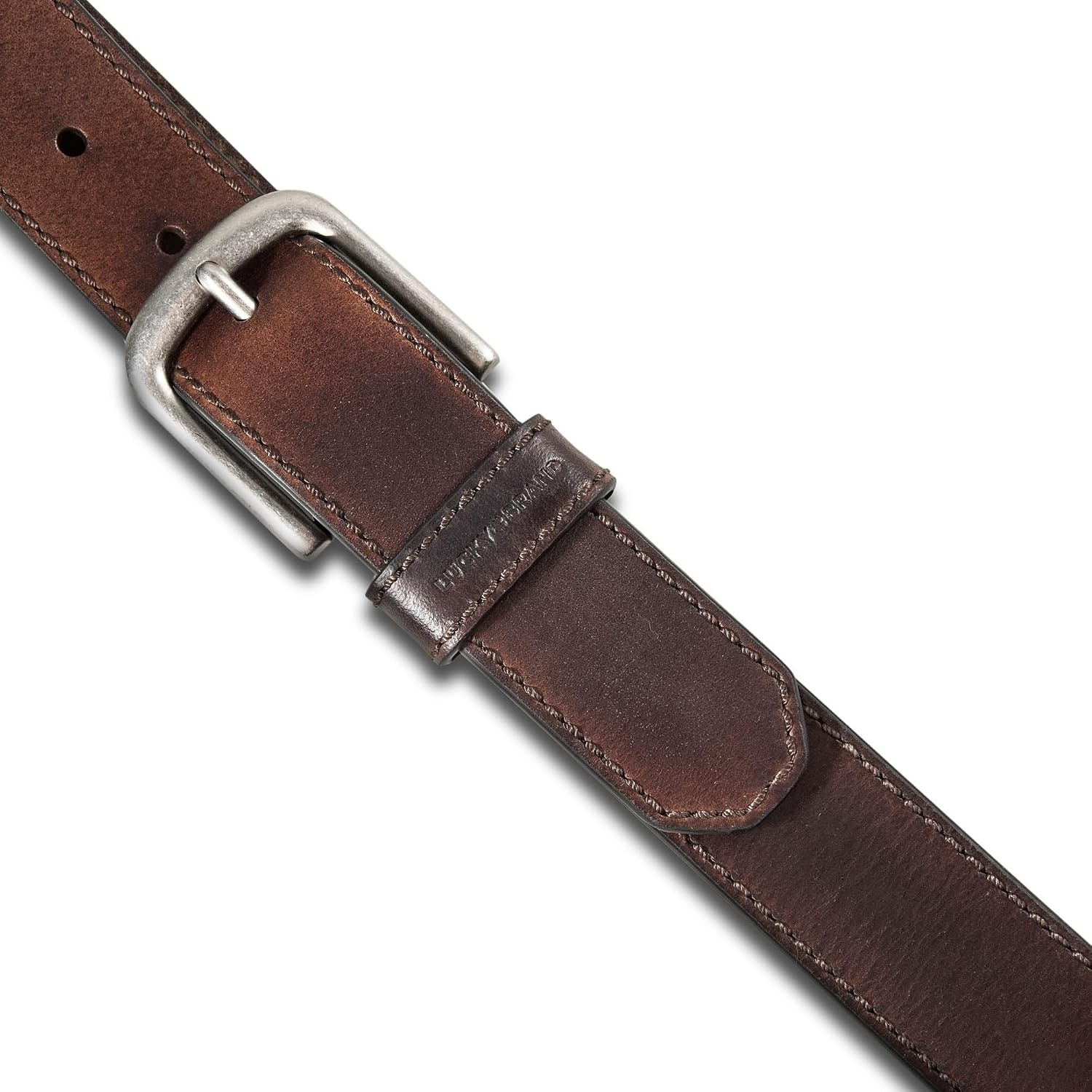 image:imageLucky Brand Mens Jeans Leather Belt Classic Casual Dress Everyday American Heritage Genuine Leather Metal BuckleDistressed Leather Brown