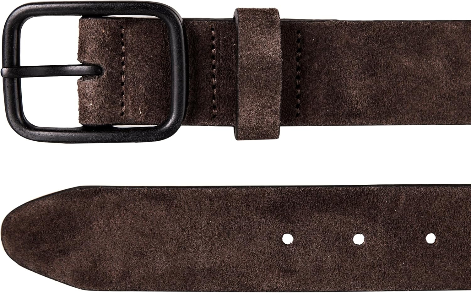 image:imageLucky Brand Mens Jeans Leather Belt Classic Casual Dress Everyday American Heritage Genuine Leather Metal BuckleDistressed Suede Brown