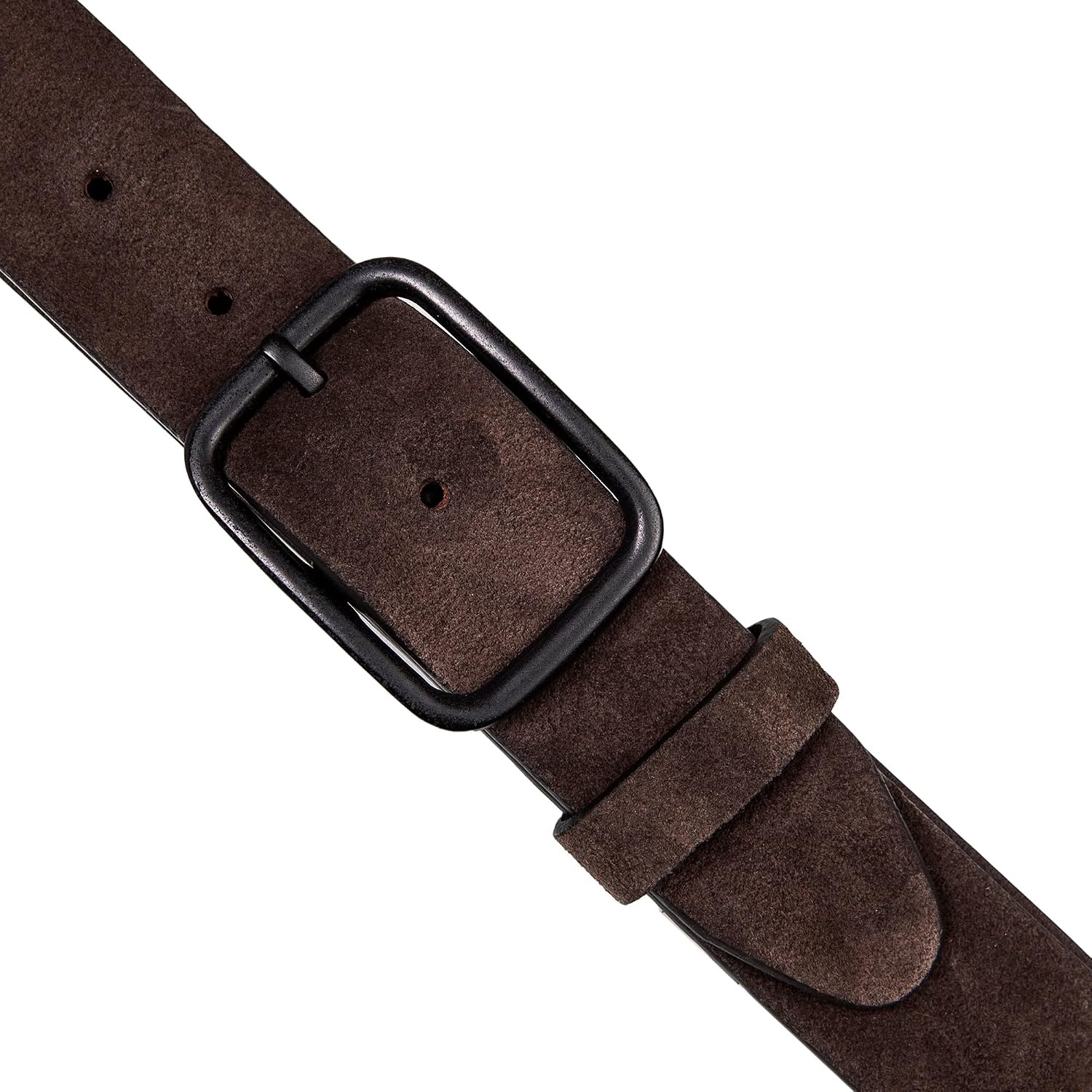 image:imageLucky Brand Mens Jeans Leather Belt Classic Casual Dress Everyday American Heritage Genuine Leather Metal BuckleDistressed Suede Brown