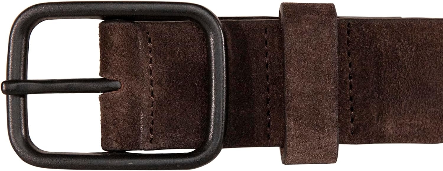 image:imageLucky Brand Mens Jeans Leather Belt Classic Casual Dress Everyday American Heritage Genuine Leather Metal BuckleDistressed Suede Brown