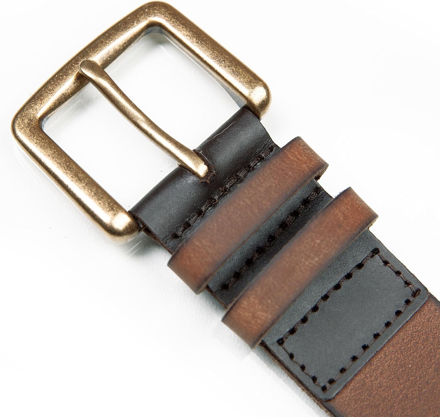 image:imageLucky Brand Mens Jeans Leather Belt Classic Casual Dress Everyday American Heritage Genuine Leather Metal BuckleDouble Keeper Tan