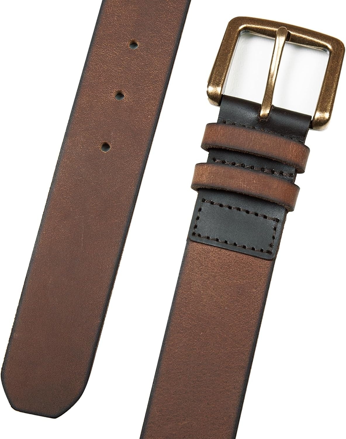 image:imageLucky Brand Mens Jeans Leather Belt Classic Casual Dress Everyday American Heritage Genuine Leather Metal BuckleDouble Keeper Tan