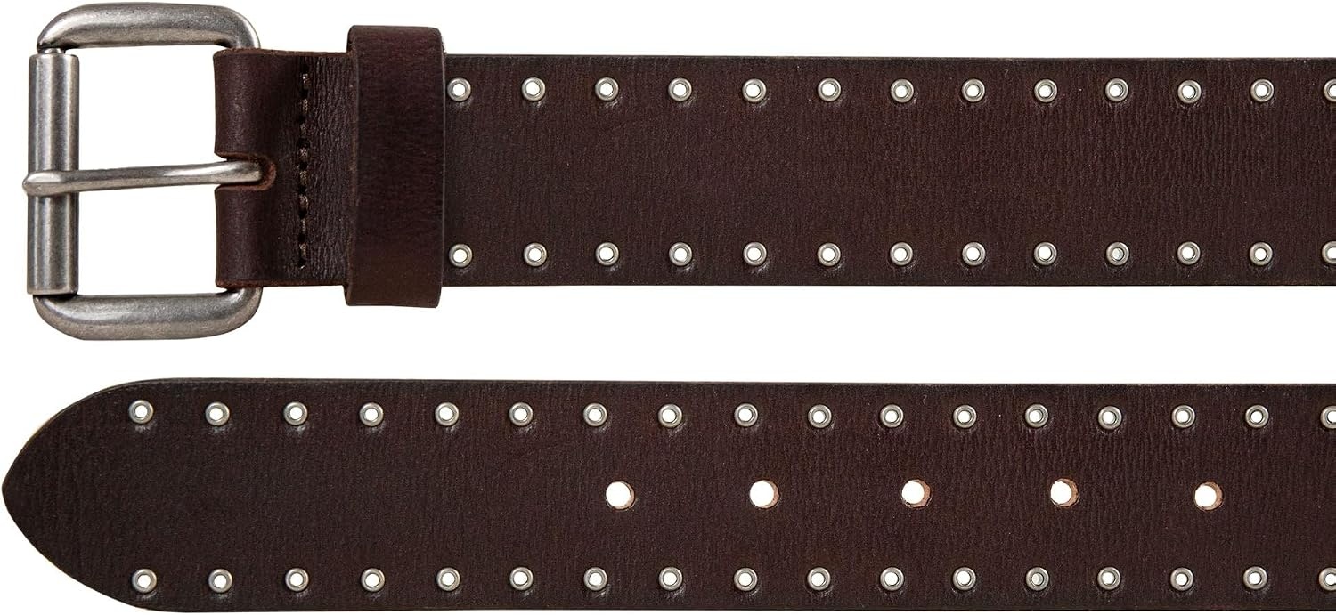 image:imageLucky Brand Mens Jeans Leather Belt Classic Casual Dress Everyday American Heritage Genuine Leather Metal BuckleEyelet Leather Brown