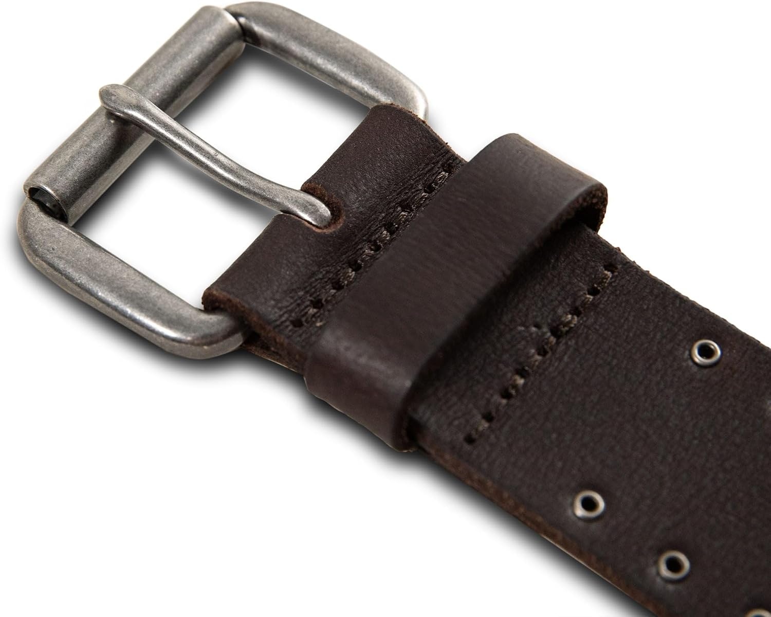 image:imageLucky Brand Mens Jeans Leather Belt Classic Casual Dress Everyday American Heritage Genuine Leather Metal BuckleEyelet Leather Brown