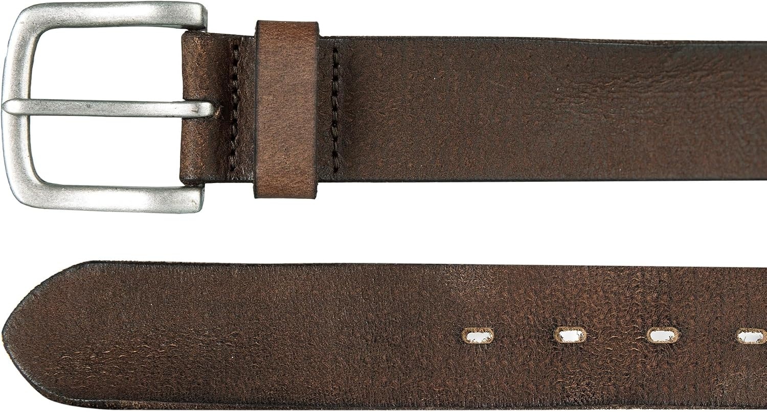 image:imageLucky Brand Mens Jeans Leather Belt Classic Casual Dress Everyday American Heritage Genuine Leather Metal BuckleWeathered Brown