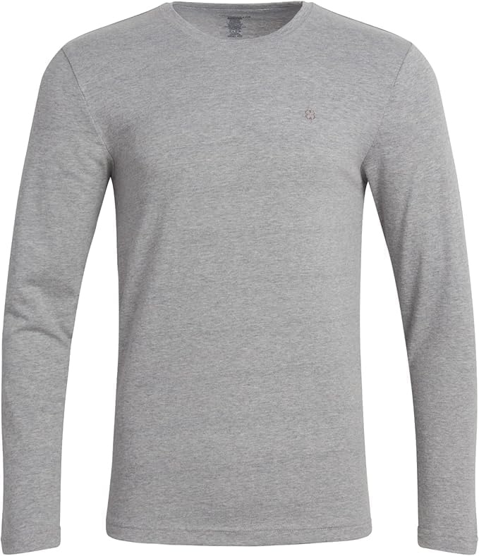 image:imageLucky Brand Mens Long Sleeve Tee Shirts 2 Pack Cotton Blend Shirts Upgrade your everyday essentials with the Lucky Brand Mens Long Sleeve Tee Shirts 2Pack these full sleeve tshirts men areWhiteHeather Grey