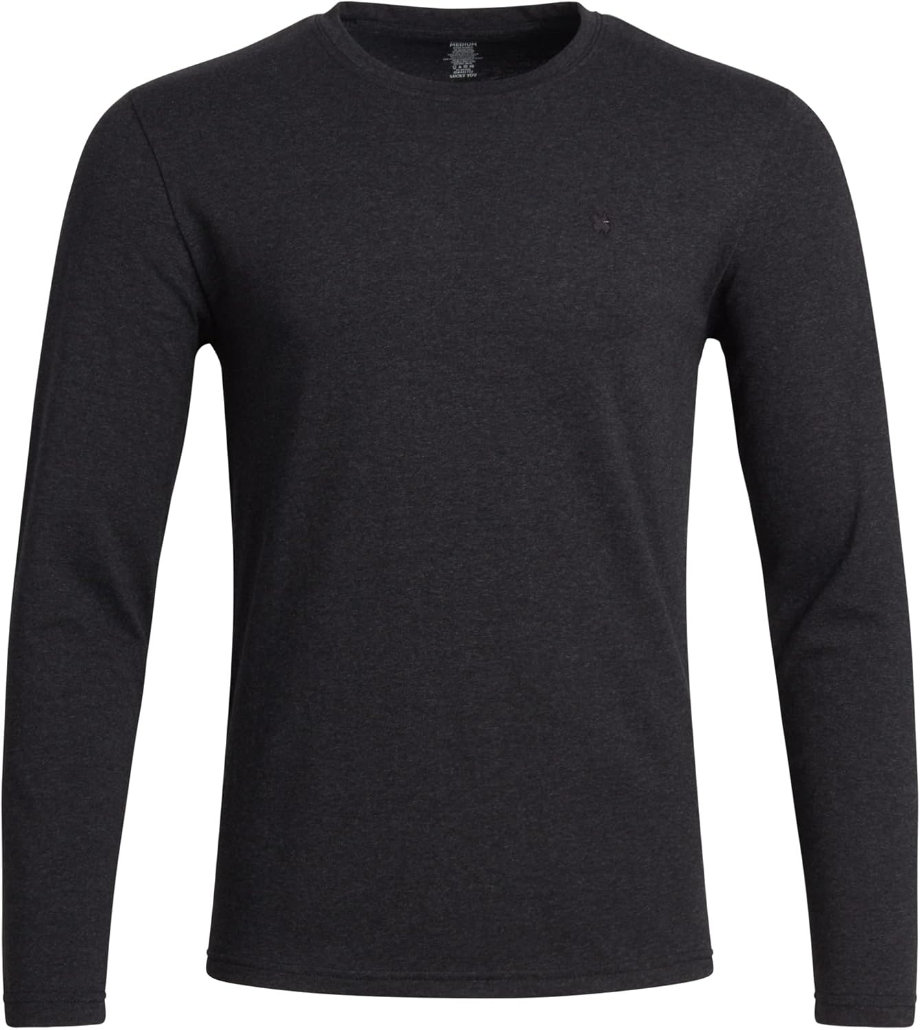 image:imageLucky Brand Mens Long Sleeve Tee Shirts 2 Pack Cotton Blend Shirts Upgrade your everyday essentials with the Lucky Brand Mens Long Sleeve Tee Shirts 2Pack these full sleeve tshirts men areCharcoalJet Black