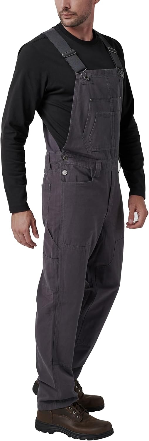 image:imageLucky Brand Mens Mens Broken Canvas Workwear OverallsIron