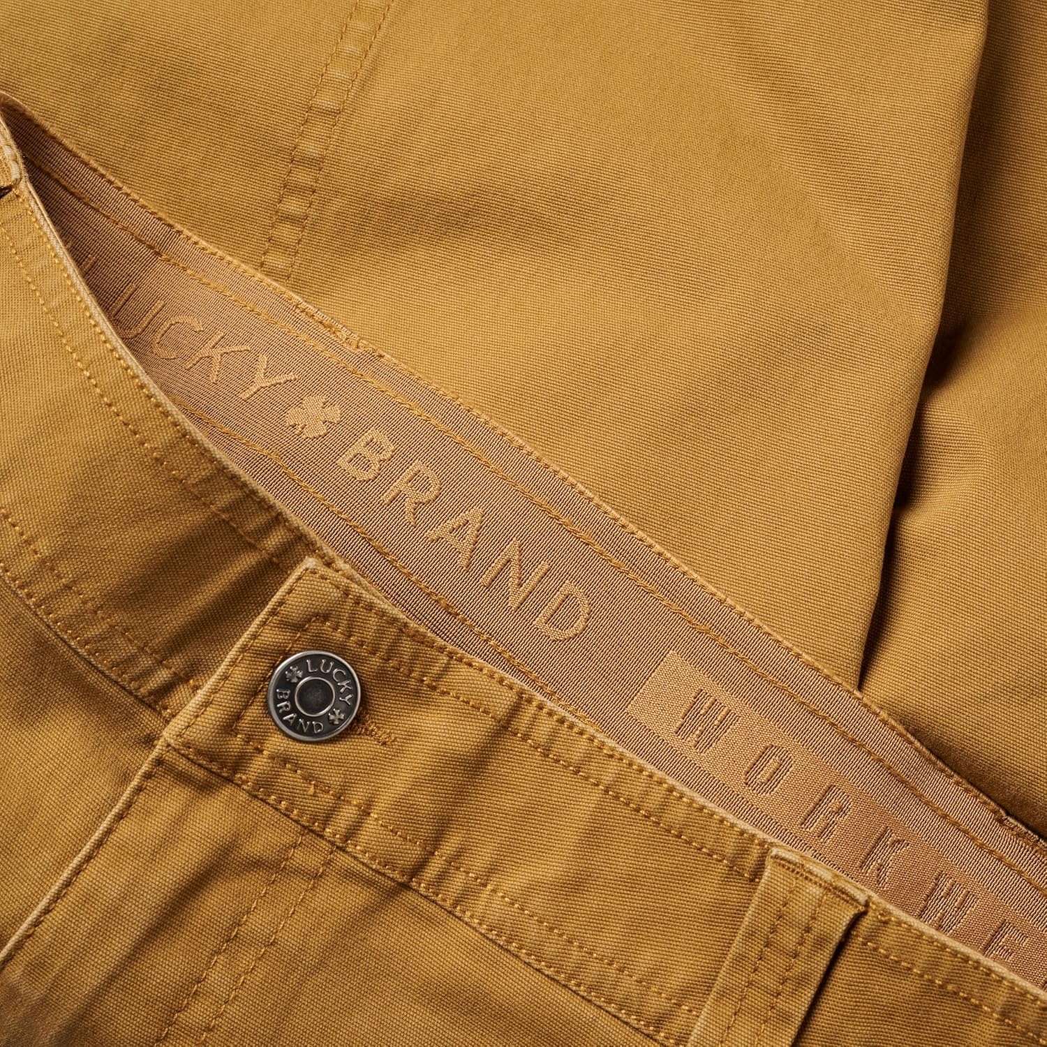 image:imageLucky Brand Mens Mens Double Front Panel Canvas Work Short with Comfort WaistLt Bronze