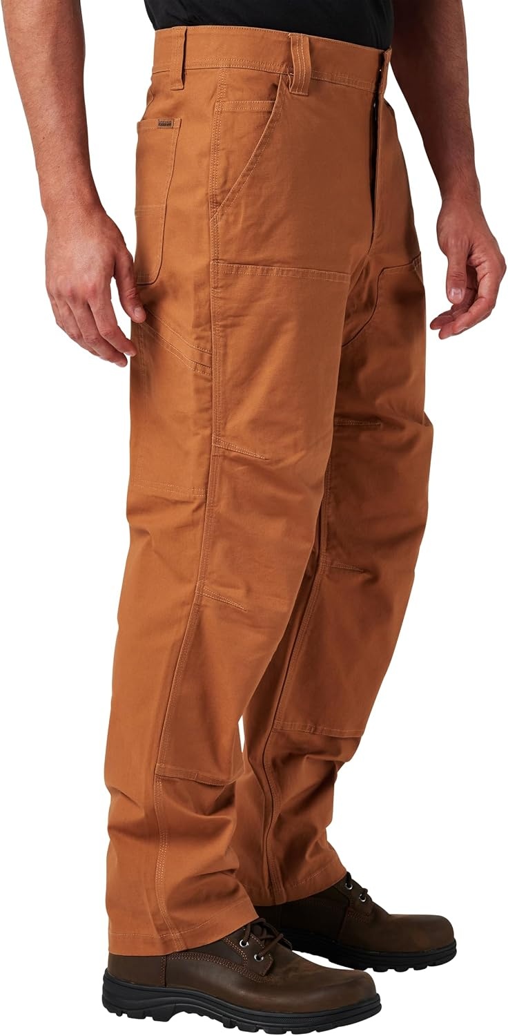 image:imageLucky Brand Mens Mens Double Knee Canvas Work Pant with Inner Comfort WaistChipmunk