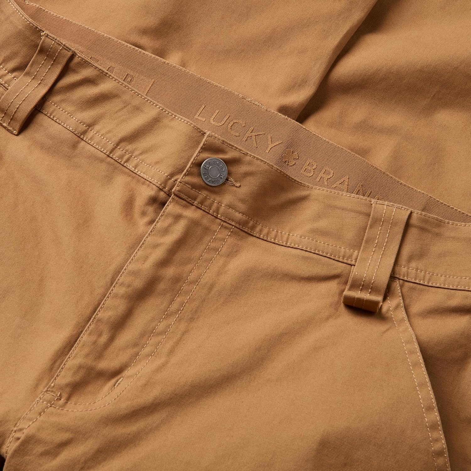 image:imageLucky Brand Mens Mens Double Knee Canvas Work Pant with Inner Comfort WaistChipmunk