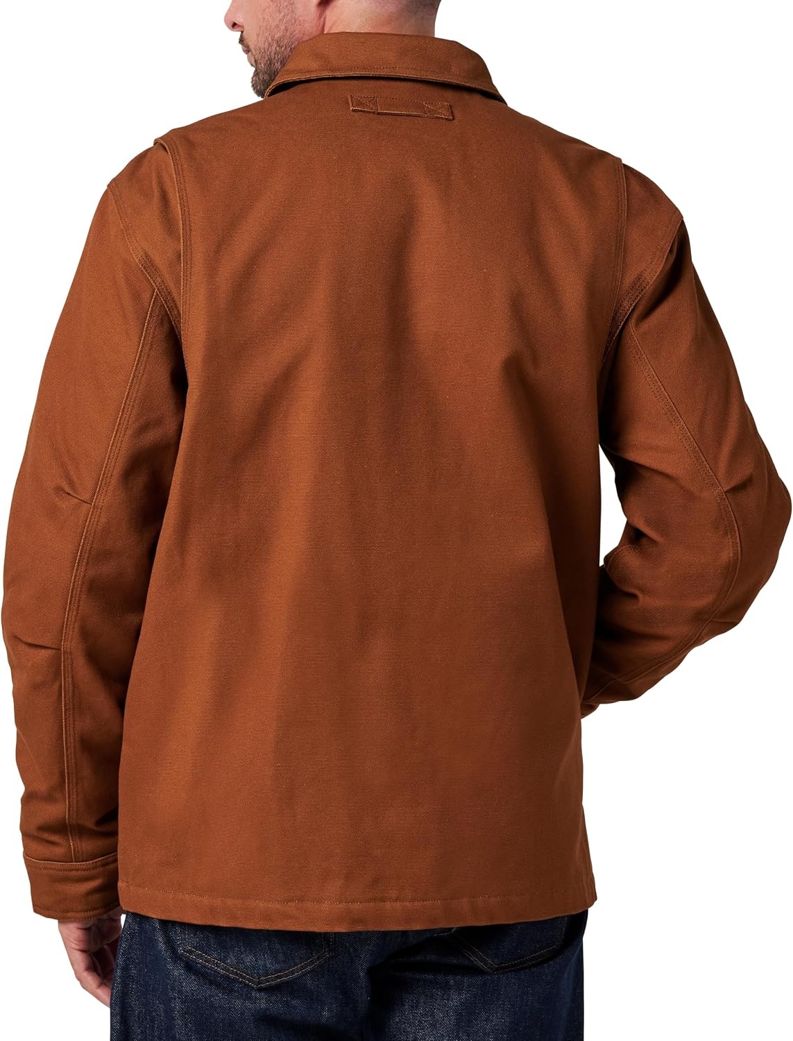 image:imageLucky Brand Mens Mens Full Zip Canvas Chore Jacket With Quilted LiningRusty Bronze