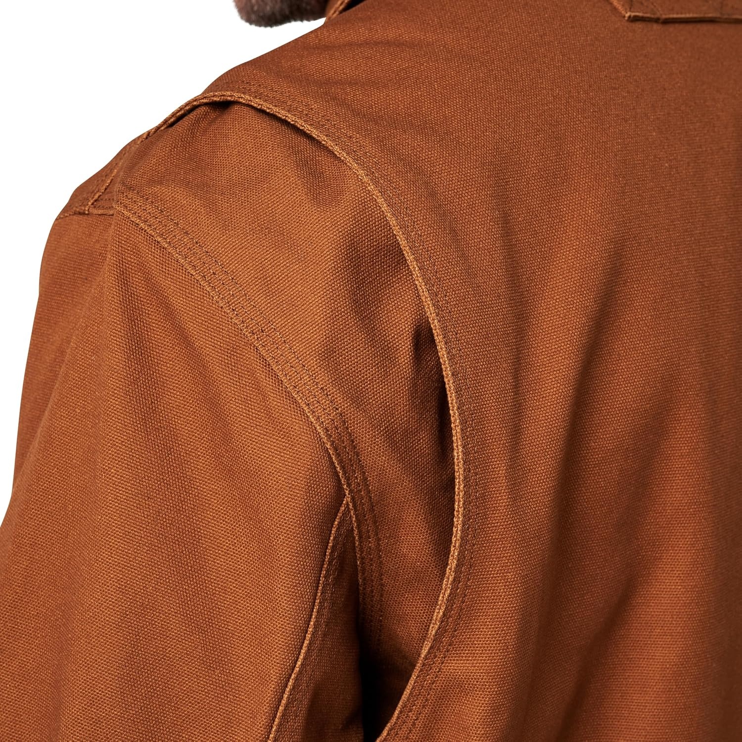 image:imageLucky Brand Mens Mens Full Zip Canvas Chore Jacket With Quilted LiningRusty Bronze