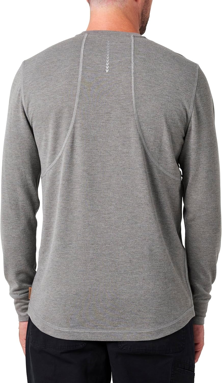 image:imageLucky Brand Mens Mens Long Sleeve Performance Pocket TShirtGrey Hthr