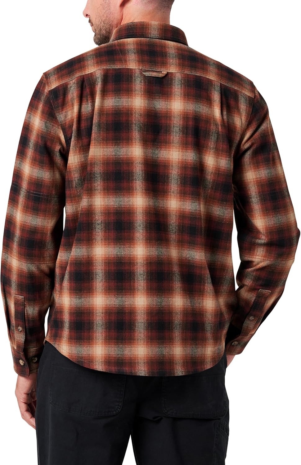 image:imageLucky Brand Mens Mens Long Sleeve River Yarn Dyed Plaid Flannel ShirtBitter Chocolate