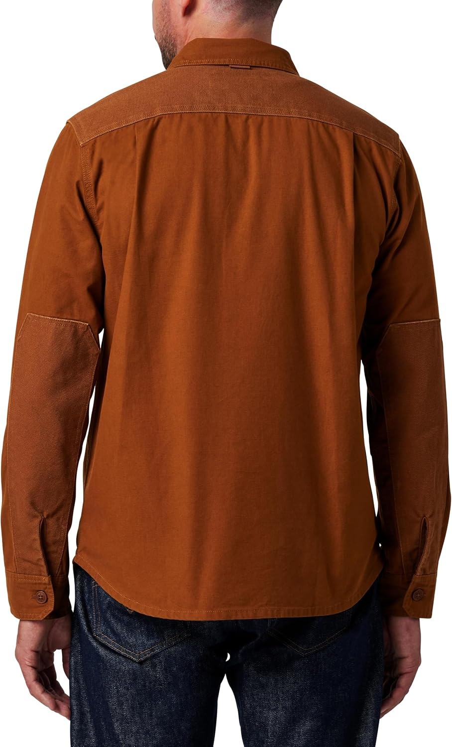 image:imageLucky Brand Mens Mens Long Sleeve Slub Canvas Work ShirtRusty Bronze
