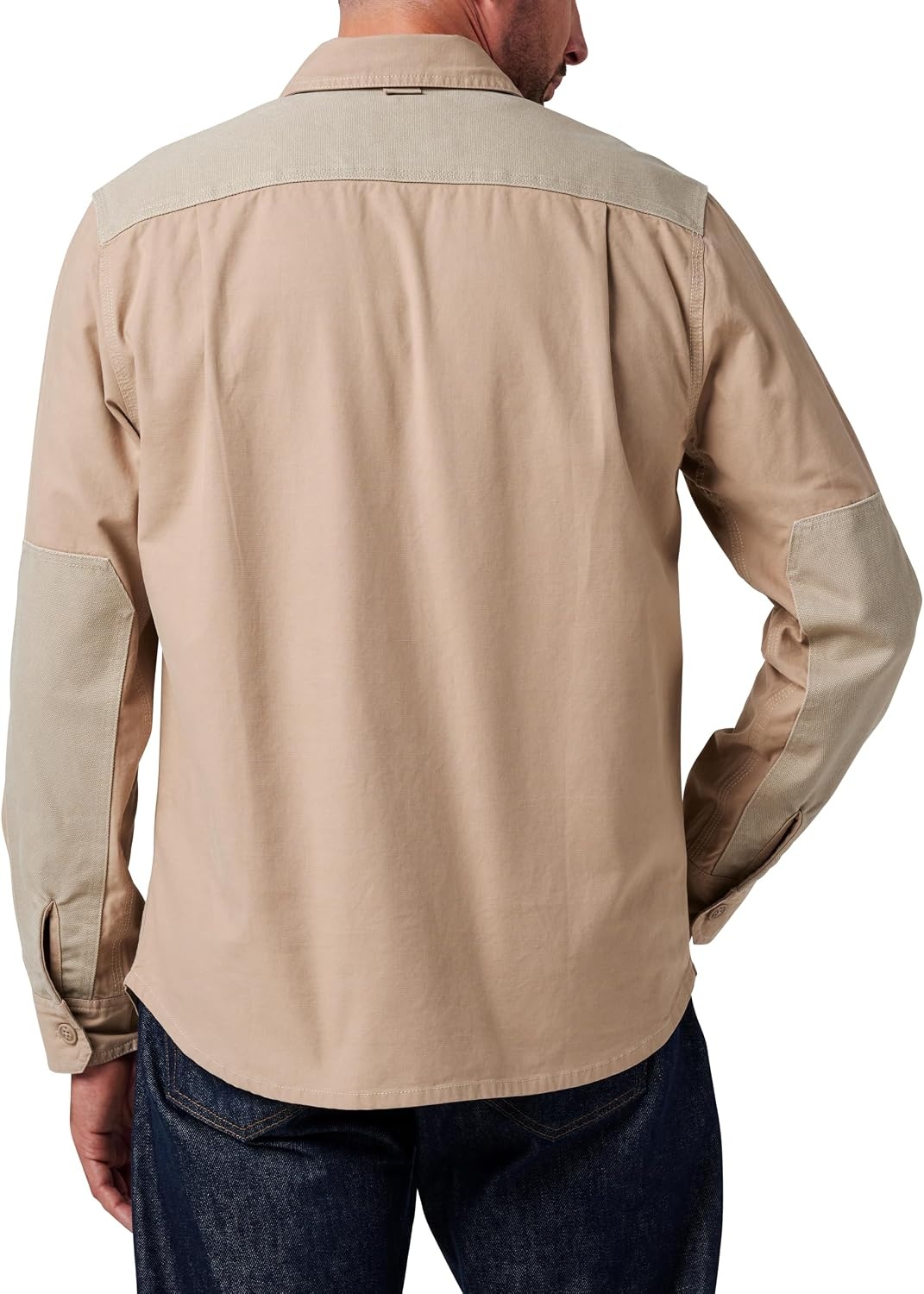 image:imageLucky Brand Mens Mens Long Sleeve Slub Canvas Work ShirtTrench Khaki