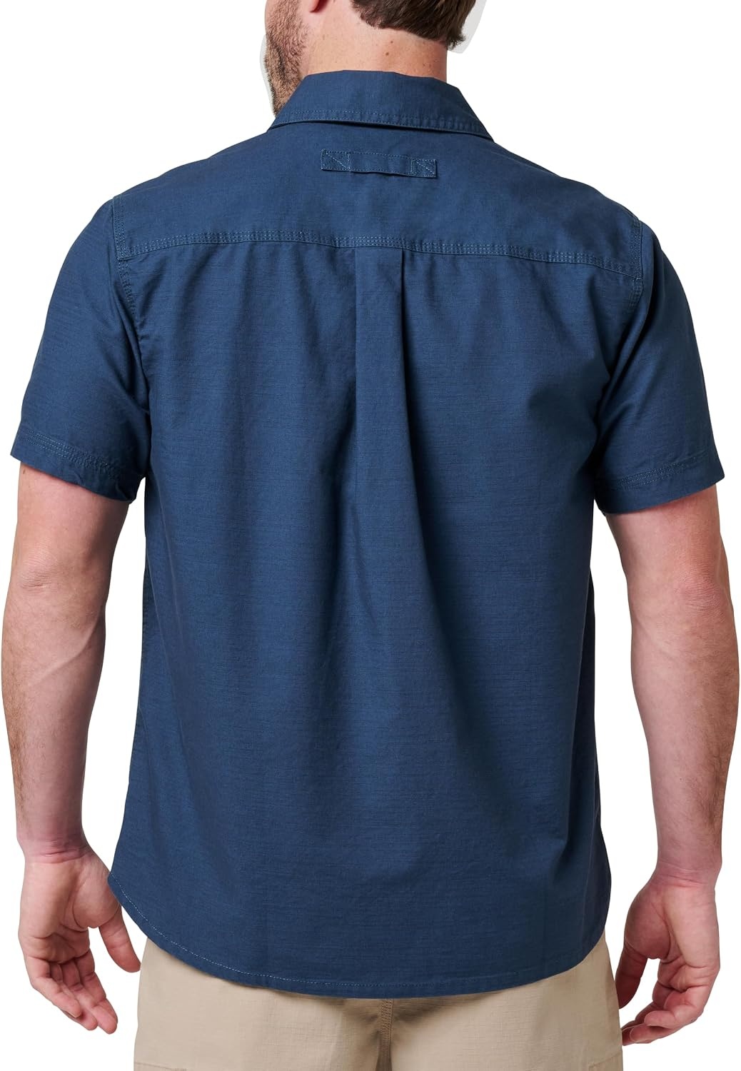 image:imageLucky Brand Mens Mens Short Sleeve Slub Canvas Work ShirtWorkwear Blue